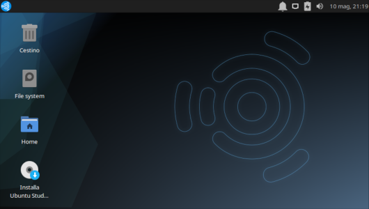 Schermata di Ubuntu Studio